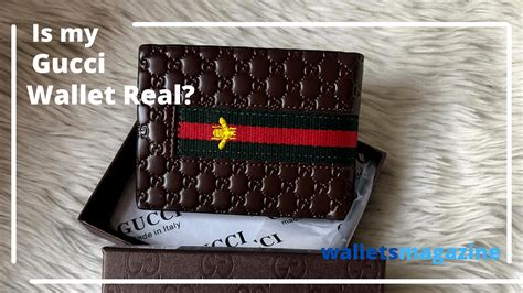 gucci wallet real ake|Gucci wallet with coin pouch.